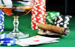 Poker Chips and a Cigar
